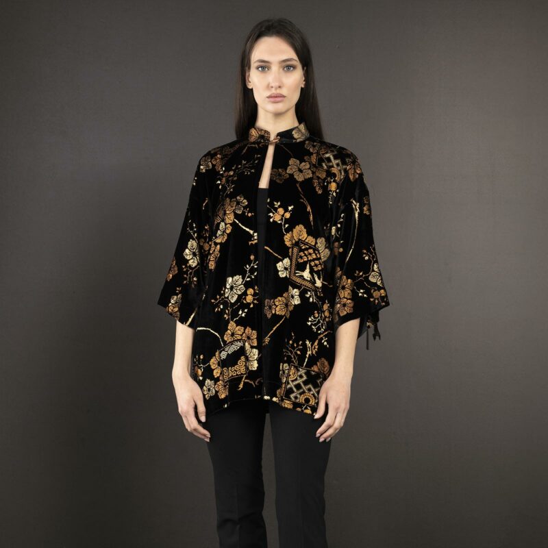 Fortuny Isabel | Printed velvet Kimono Coat