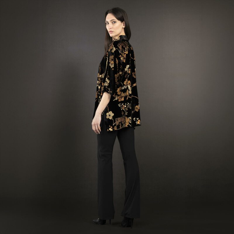 Fortuny Isabel | Printed velvet Kimono Coat