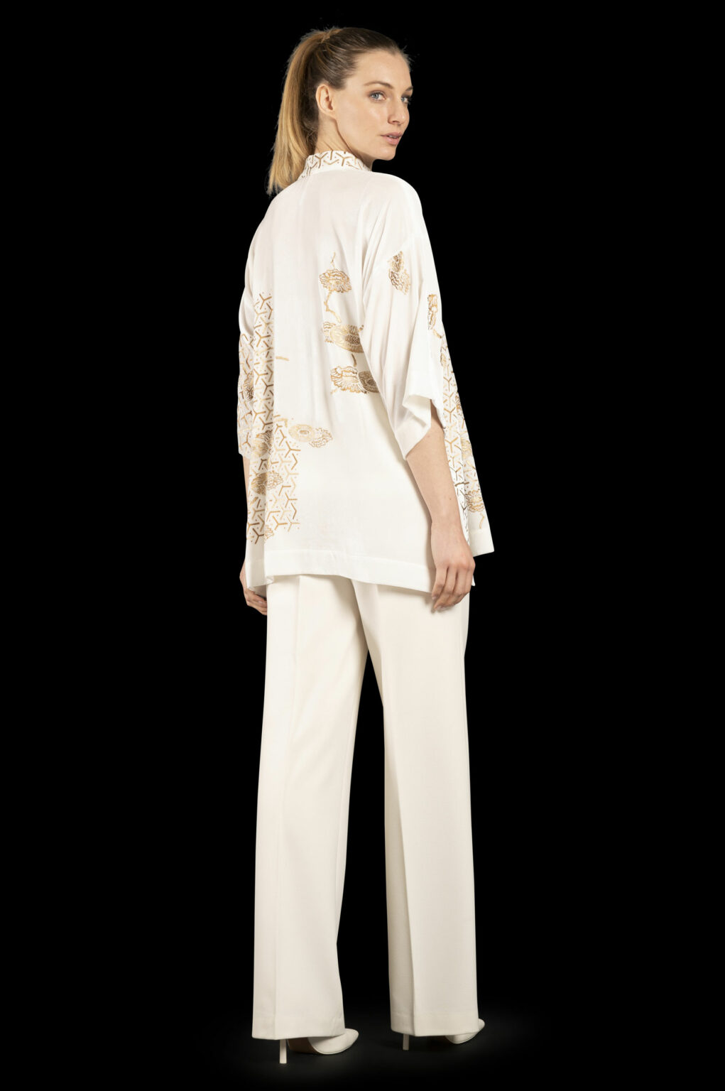 Fortuny Isabel | Printed velvet Kimono Coat