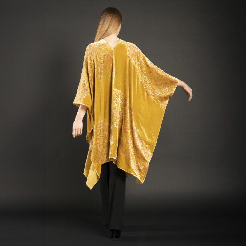 Fortuny printed velvet evening coat