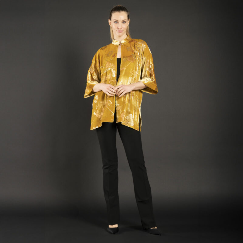 Fortuny Isabel | Printed velvet Kimono Coat